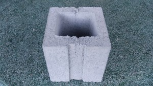 Gạch block xây cột
